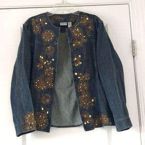 Chico's - Beaded Denim Jacket